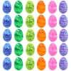 30Pcs Painted Jumbo Iridescent Easter Egg Shells 3.15in