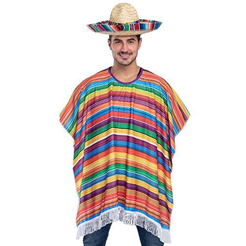 Cinco De Mayo Poncho Costume For Adults