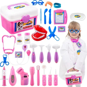 31Pcs Doctor Kit Pretend-n-Play Toy with Coat
