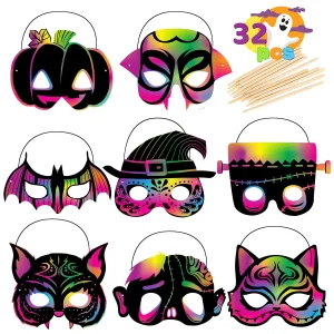 32pcs Halloween Masks for Kids
