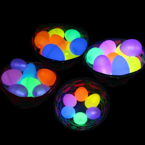 Fun 35pcs Easter Glow Eggs with 70pcs Mini Glow Sticks 2.4in
