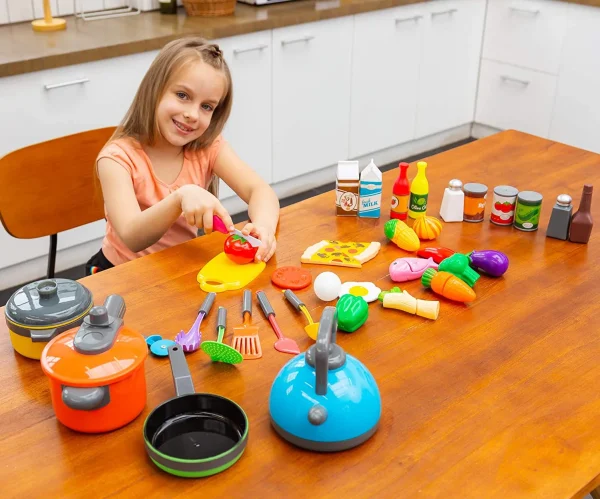36pcs Kids Kitchen Play Set Accessories Toys