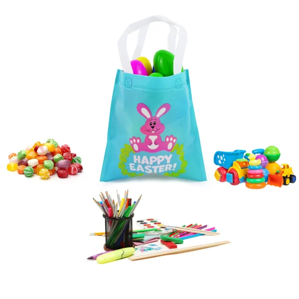 36Pcs Easter Egg Hunt Tote Bags with Handles