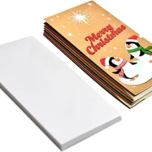 36pcs Kraft Paper Christmas Greeting Money Cards