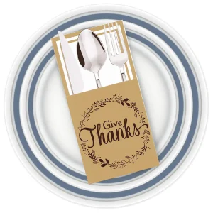 36Pcs Thanksgiving Turkey Cutlery Decorative Utensil Holder