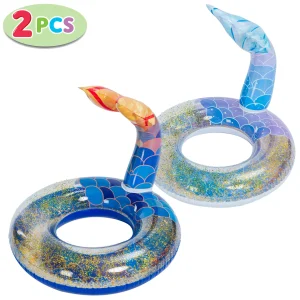 39″ Mermaid Tail with Glitters Pool Float, 2 Pcs – SLOOSH