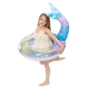 39″ Mermaid Tail with Glitters Pool Float, 2 Pcs – SLOOSH