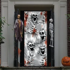 3D Skeleton Door Cover 30in x 72in