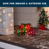 3Pcs 50 LED Christmas Light Boxes Decor (Snowflakes)