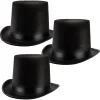 3Pcs Black Top Hat Halloween Accessories 5.9in