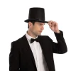3Pcs Black Top Hat Halloween Accessories 5.9in