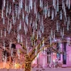 3x 8 Tubes (12in) Christmas Meteor Shower Icicle String Lights