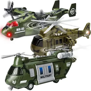 3Pcs Helicopter Squadron Toy Set