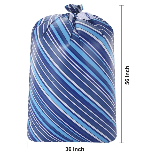 3pcs Large Blue Holiday Plastic Gift Bag