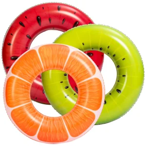 3pcs 32.5in Inflatable Fruit Pool Floats