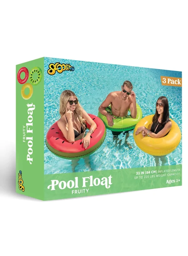 3pcs 32.5in Fruits Pool Inflatable Floats