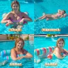 3pcs Blue Red and Green Inflatable Pool Floats Hammock