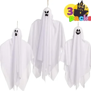 3pcs Glow in the Dark Hanging Ghosts Decoration