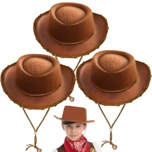 3pcs Kids Halloween Cowboy Hat