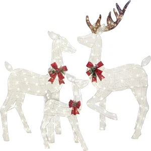 3pcs LED Christmas Reindeer Decorations
