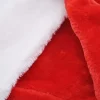 3pcs Santa Hats with White Plush Trim and Red Velvet