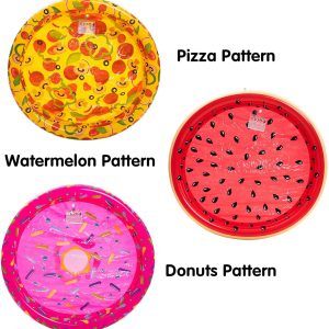47″ Watermelon Donuts Pizza Inflatable Kiddie Pool,  3 Pieces – SLOOSH