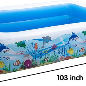 Ocean Pattern Inflatable Kiddie Swimming Pool – SLOOSH