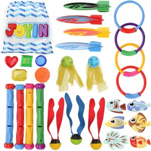 Colorful Diving Toys with Storage Bag, 28 Pcs – SLOOSH