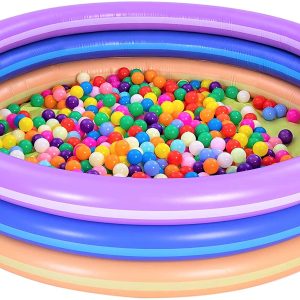 66” Multicolor Inflatable Kiddie Swimming Pool, 1 Pack – SLOOSH