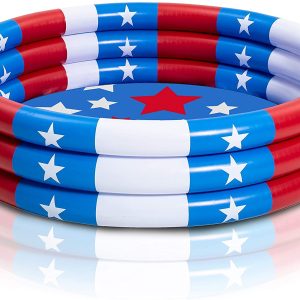 45” Star American Flag Inflatable Kiddie Pool, 1 Pack – SLOOSH