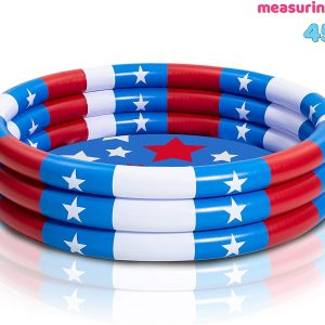 45” Star American Flag Inflatable Kiddie Pool, 1 Pack – SLOOSH