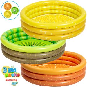 45” Fruits Inflatable Kiddie Pool Set, 3 Pack – SLOOSH