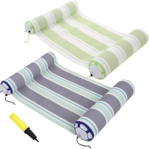 2 Sets Inflatable Hammock Swimming Pool Float Premium PVC (Green, Blue) – SLOOSH