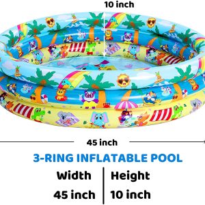 2 Pack 45” Ocean & Beach Inflatable Kiddie Pool Set – SLOOSH