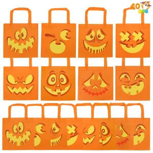 40Pcs Non-Woven Halloween Tote Bag