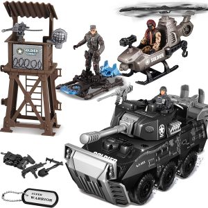 9 Pcs Military Toy Play Set