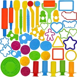 44 Pieces Clay Dough Tools Kit With Models And Molds.