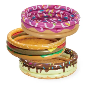 3pcs 45in Donuts Burger and Ice Cream Kiddie Pool Inflatable