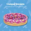3pcs 45in Donuts Burger and Ice Cream Kiddie Pool Inflatable
