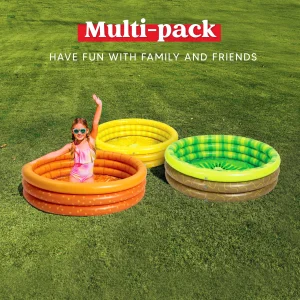3pcs 45in Orange Lemon and Kiwi Kiddie Pool Inflatable
