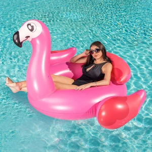 45in Inflatable Flamingo Pool Float with Head Rest