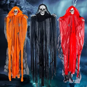 3pcs Hanging Grim Reapers Halloween Decorations