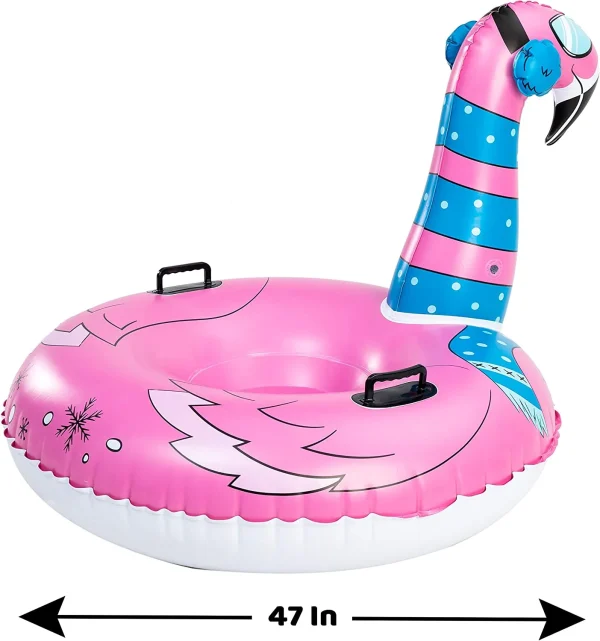 47in Flamingo Inflatable Snow Tube