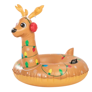 Inflatable Reindeer Snow Tube 47in