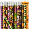 48Pcs Halloween Pencils and Erasers 7.5in