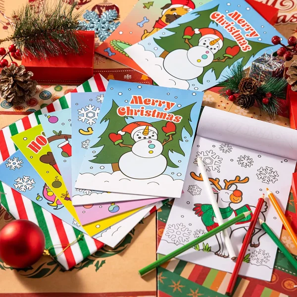 48Pcs Kids Christmas Coloring Books