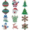 48pcs Wooden Christmas Ornaments Craft Kit