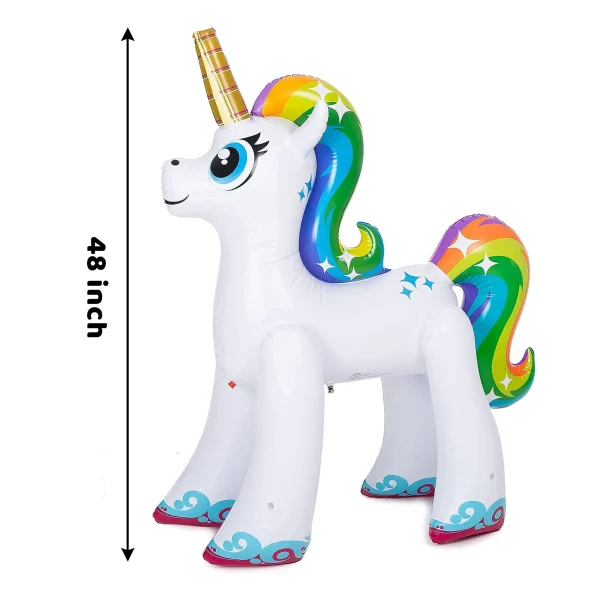 48in Inflatable Ride A Unicorn Yard Water Sprinkler