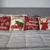 4Pcs Christmas Farmhouse Buffalo Plaid Pillow Covers