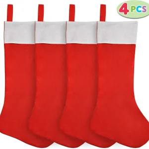 4pcs Jumbo Large Christmas Stockings 36in